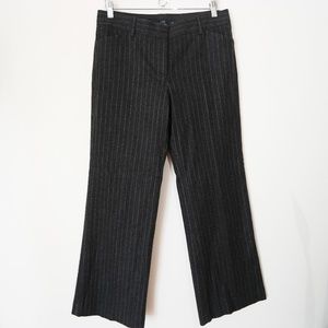 *SALE* J Crew Dark Gray Pinstripe Wide Leg Trouser